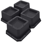 ANNKUT Furniture Risers 2 Inch-Bed Risers Heavy Duty-Desk Risers for Chair and Table Legs Elevation -Bed Lifts Risers (Set of 4 