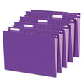 Sunee Hanging File Folders, Purple Folders 25 Pack, File Folders Letter Size With 1/5-Cut Tabs, Stay Organized For Your Home And