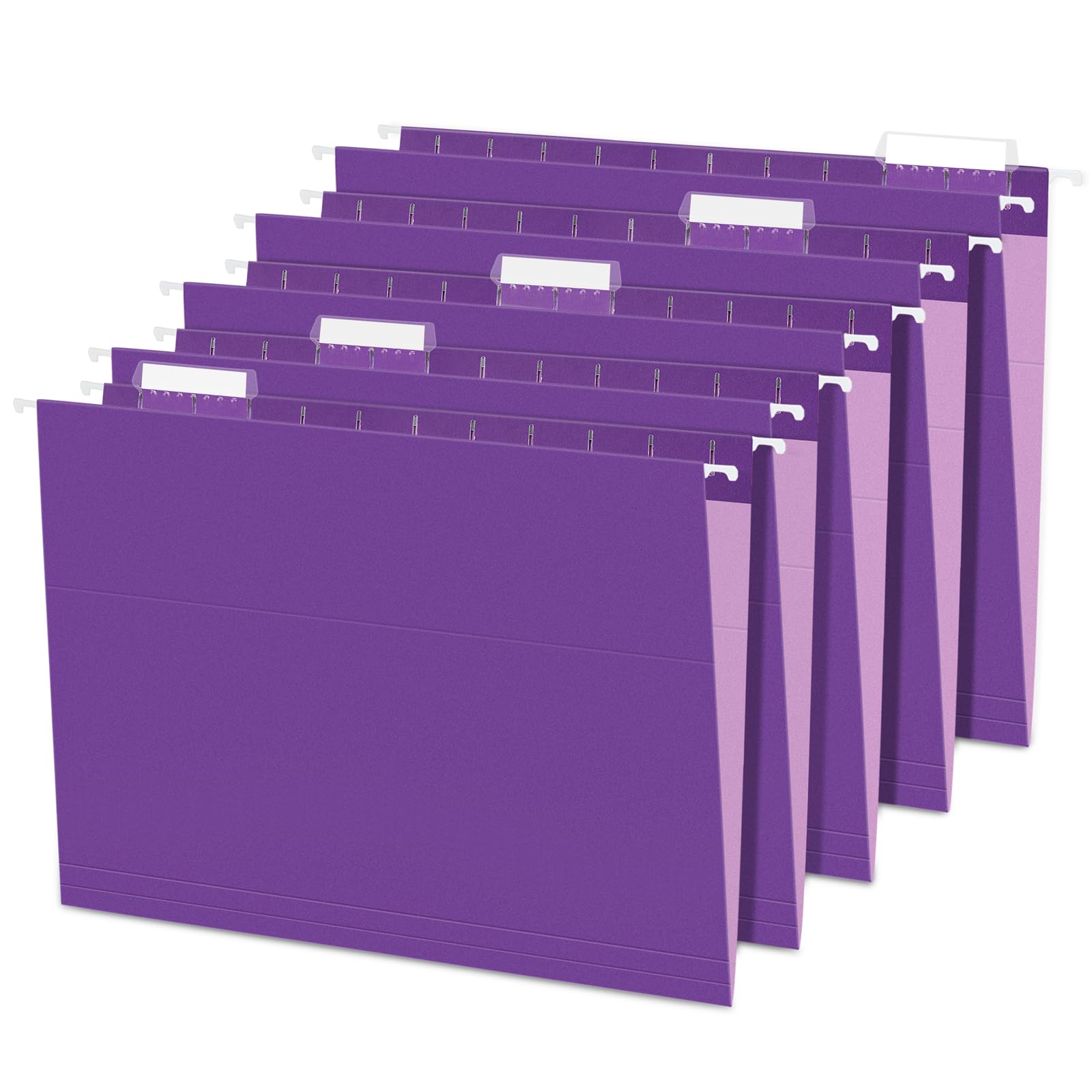 Sunee Hanging File Folders, Purple Folders 25 Pack, File Folders Letter Size With 1/5-Cut Tabs, Stay Organized For Your Home And