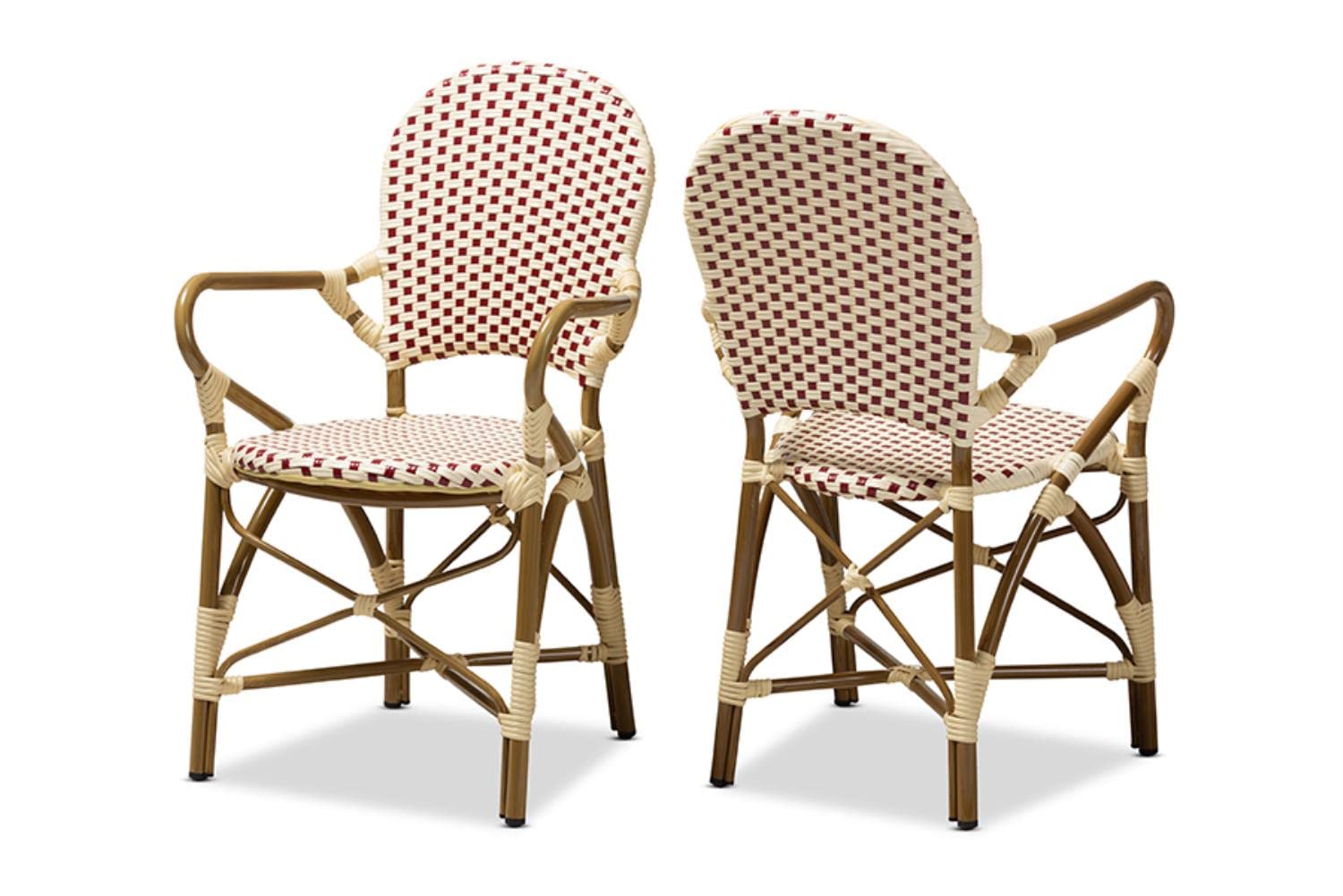 Baxton Studio Alaire Bistro Dining Chair Set - Thumbnail 2