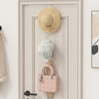 Linfidite 15 Pack Baseball Hat Rack Hanger Holder Organizer Multi Hook Wall Mounted Over Door Cap Display Storage Rack Cap Holde