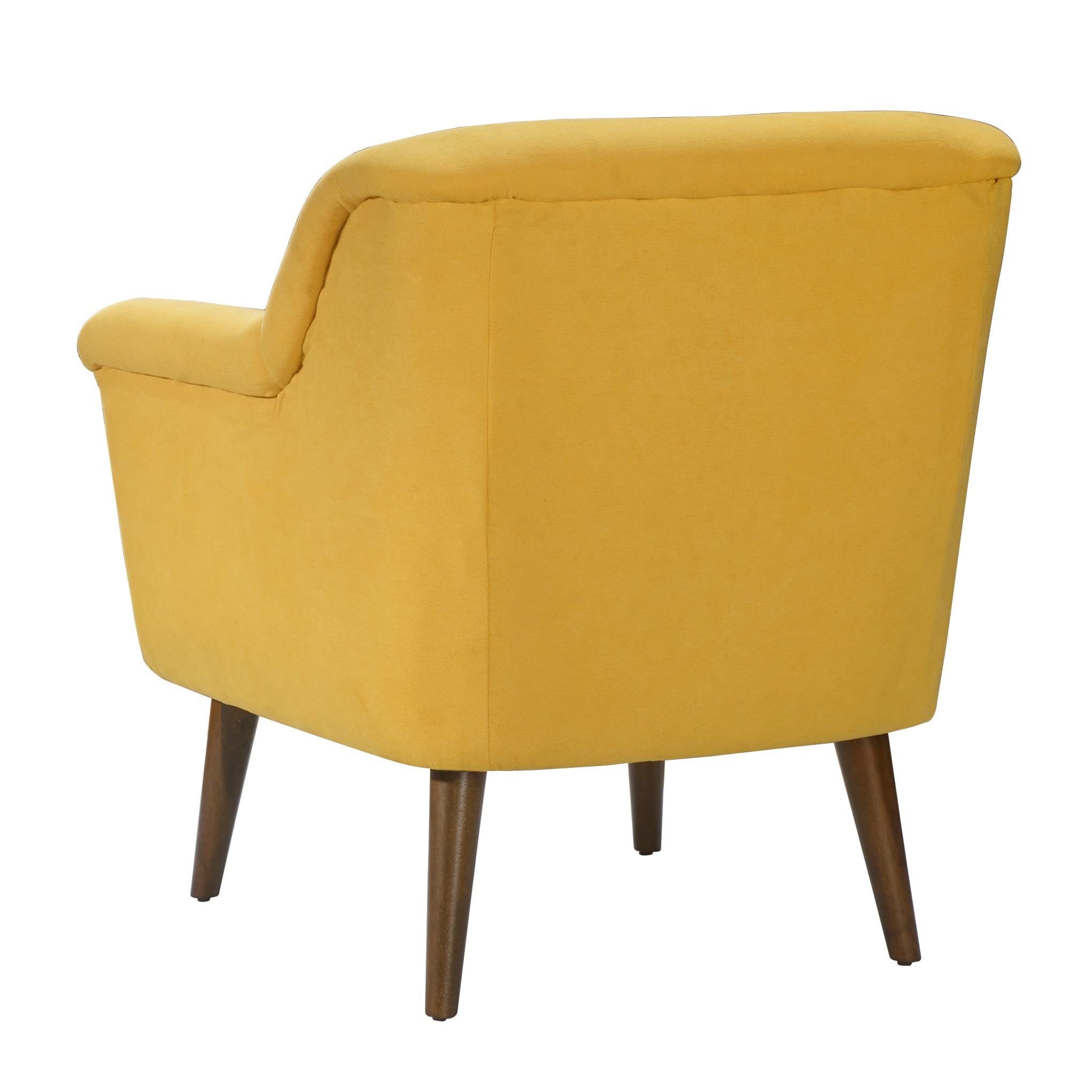 Lilola Home Shelby Yellow Woven Fabric Oversized Armchair