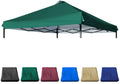Jancanopy 10X10 Canopy Replacement Top With Air Vent Silver Coated For Straight Leg Canopy Frame, (Forest Green)