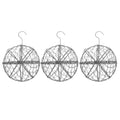 Bnf 3Pcs 15Cm Iron Ball Shape Succulent Pot Metal Hanging Planter Plant Holder | Baskets, Pots & Window Boxes | Plant Care, Soil