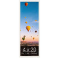 wallsthatspeak 4x20 white Picture Frame for Puzzles Posters Photos or Artwork