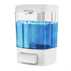 SVAVO Wall Mounted Soap Dispenser Kitchen Bathroom Manual Soap Dispenser Refillable Hand soap Dispenser for Liquid Contianers Sh