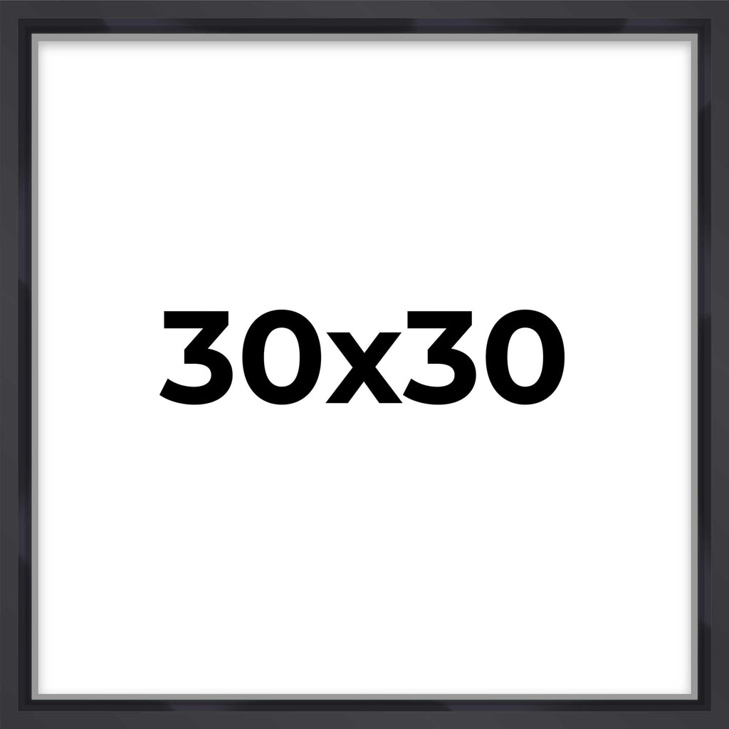 30x30 Shadow Box Display Frame Black Matte Finish | 1'' Depth of Usable Space| Interior Size 30x30 Inches| UV Resistant Acrylic,