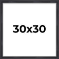 30x30 Shadow Box Display Frame Black Matte Finish | 1'' Depth of Usable Space| Interior Size 30x30 Inches| UV Resistant Acrylic,