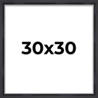 30x30 Shadow Box Display Frame Black Matte Finish | 1'' Depth of Usable Space| Interior Size 30x30 Inches| UV Resistant Acrylic,