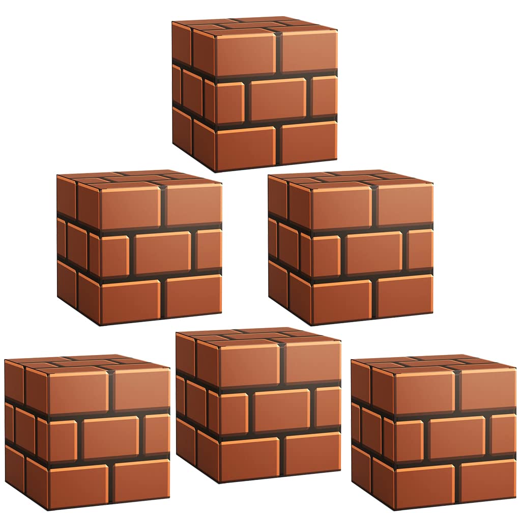 PARTVON Video Game Treat Boxes, 24 PCS Brick Candy Boxes for Party Supplies, Video Game Theme Party Favors