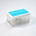 Vxi 2In1 Portable Soap Dish & Soap Dispenser With Roller And Drain Holes, Multifunctional Soap Holder Foaming Soap Bar Box For
