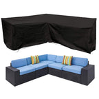 Oslimea Patio V-Shaped Sectional Sofa Cover 85' X 85' Waterproof Outdoor Sectional Furniture Cover Patio Furniture Cover Garden Couch Protector, Lawn Patio Furniture Cover For Deck, Lawn And Backyard