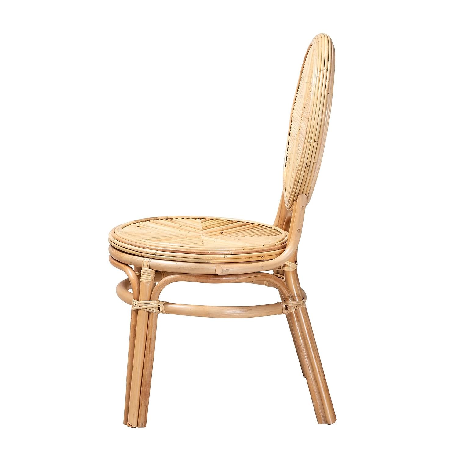 Bali & pari Carita Modern Bohemian Natural Brown Rattan Dining Chair