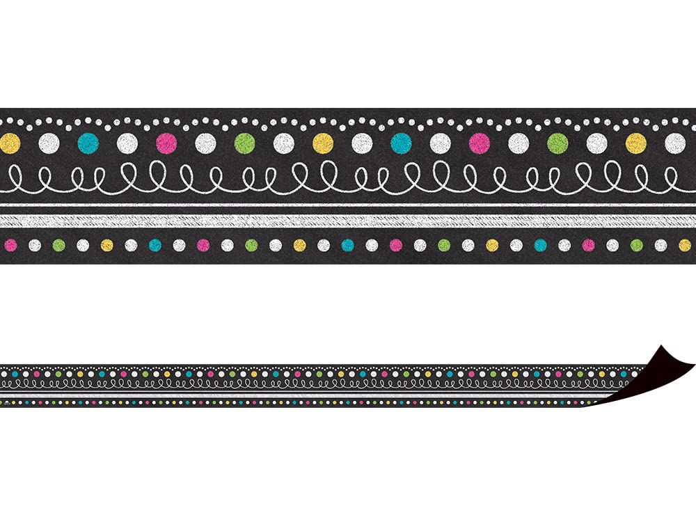 Teacher Created Resources Chalkboard Brights Magnetic Border