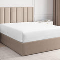 Twin Xl Size Fitted Bed Sheet - Hotel Luxury Single Fitted Sheet Only - Fits Mattress Up To 16' - Extra Soft, Wrinkle Free, Breathable Sheet For Women, Men, Kids & Teens - White Single Fitted Sheet