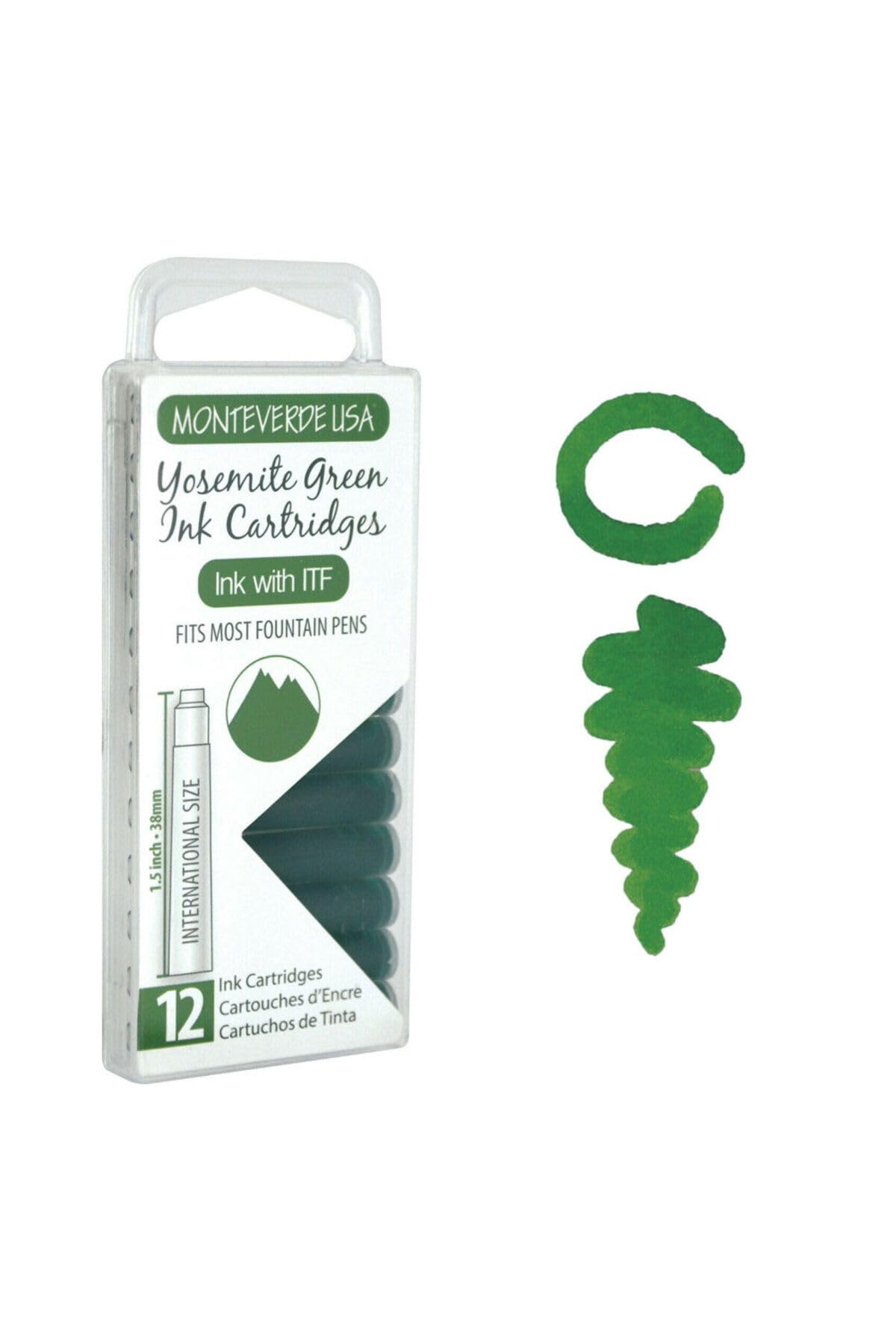 Monteverde Ink Cartridge (Standard Size), Yosemite Green