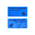 Solitary Walker 100Pcs Tamper Evident Security Void Stickers 1X2 Inch Blue Tamper Proof Labels Safety Torn Up Invalid Seals Tape