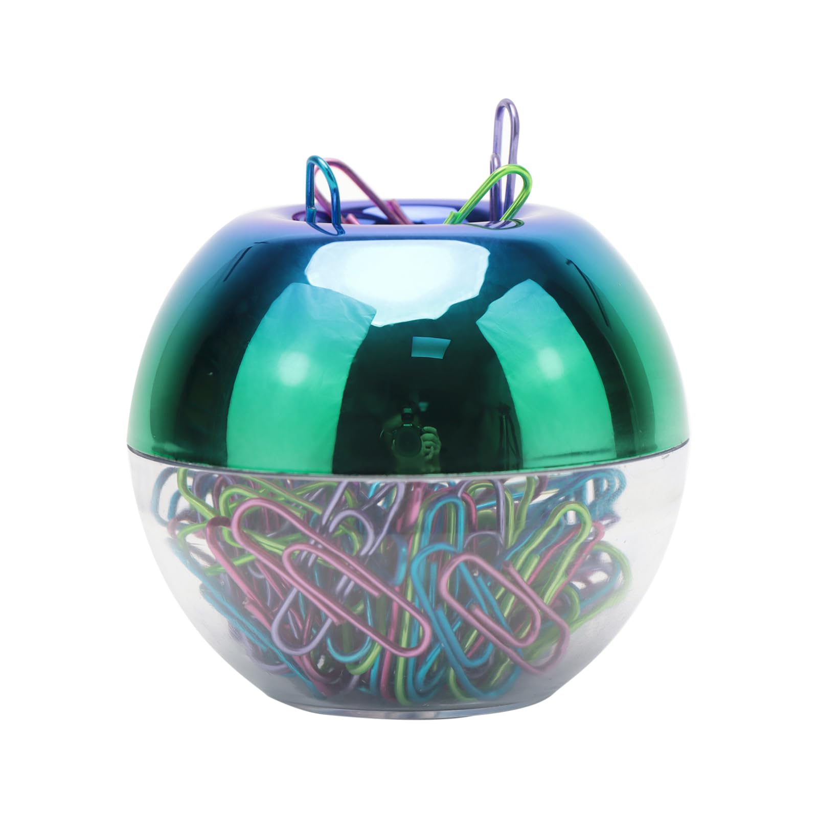 Natsumebasics Paper Clip Holder Rainbow Magnetic Paper Clips Dispenser With 100Pcs Colorful Paperclips For Desk Office School Ho