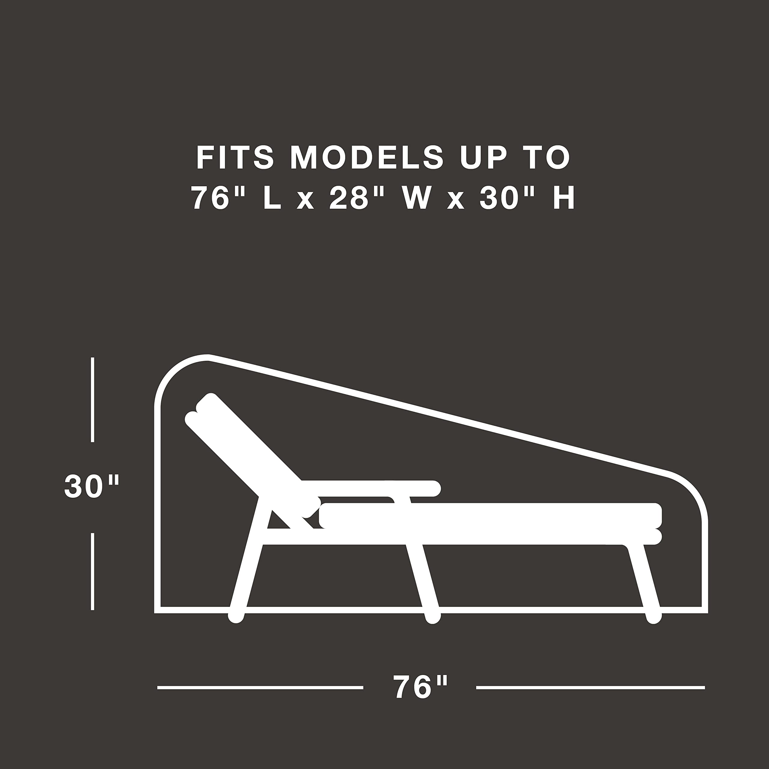 True Guard Patio Furniture Cover, Chaise Lounger Up To 76'