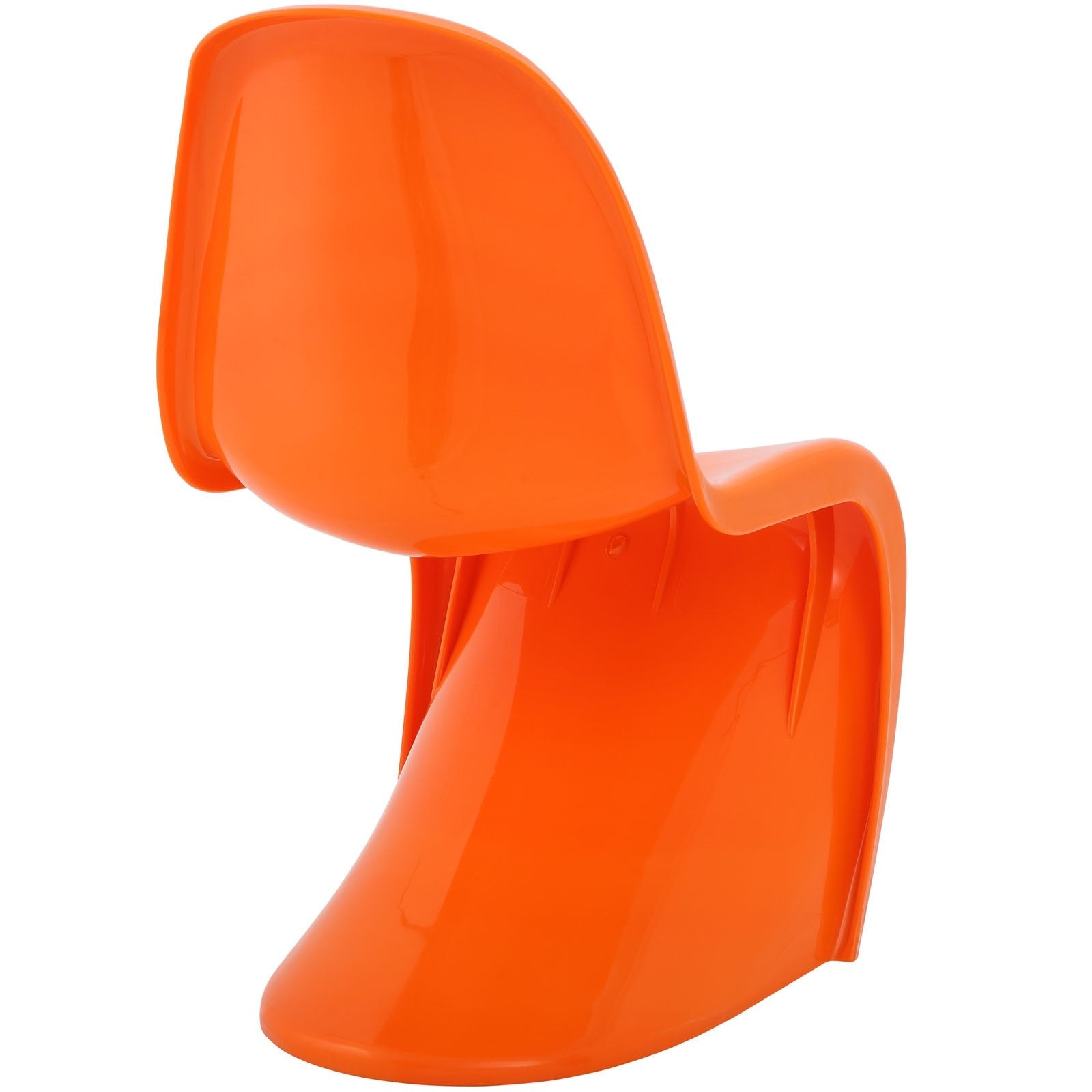 Modway Slither Dining Side Chair Set Of 4 In Orange