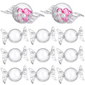 Amosfun 12pcs Clear Candy Boxes Plastic Sweet Storage Case for Wedding Birthday Party Favors Candy Containers 3.34 X 1.77 X 1.77