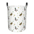 Laundry Basket Cute Mallard Duck Room Decor,Round Laundry Hamper Waterproof Dirty Clothes Hamper Collapsible Laundry Baskets Wit
