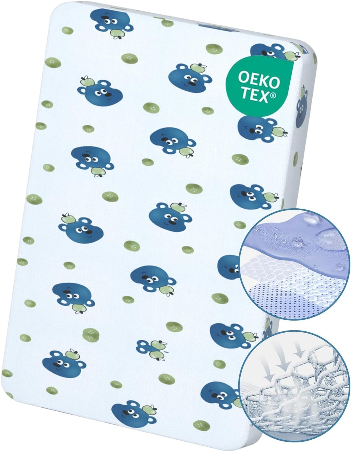 Pack And Play Mattress Padtopper 38' X 26', Portable Playard Mattress, Soft Firm Premium Foam Pack N Play Mattresses Pad, Odor