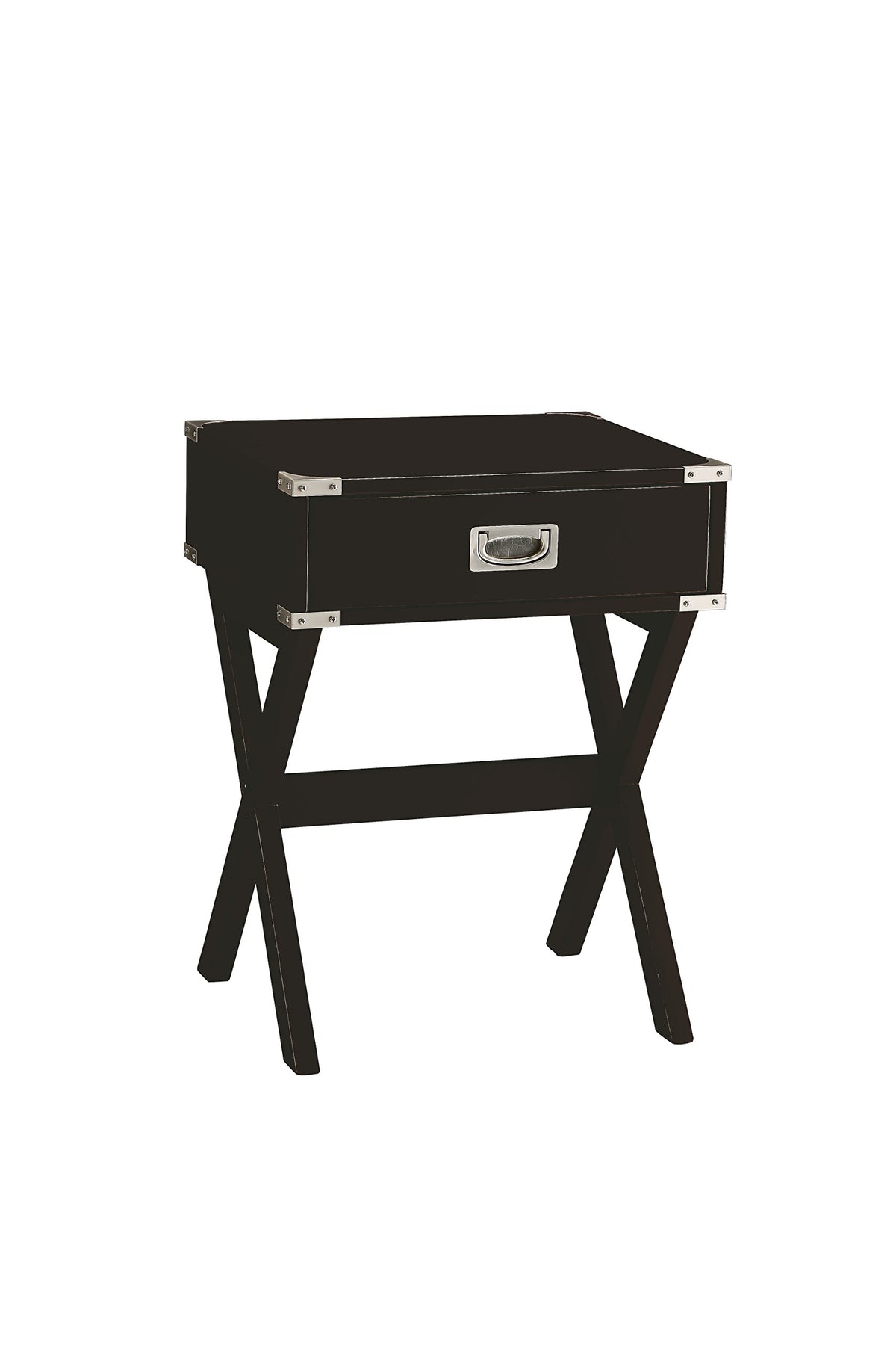 Acme Babs Wood Square End Table In Black