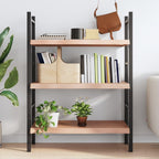vidaXL Solid Oak Wood Wall Shelf - Light Brown Rustic Style Handmade Live Edge Shelf with Durable Varnished Finish - Versatile Use as Desk, Cabinet, Table Top