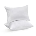 Oubonun 12 X 20 Throw Pillow Inserts, Firm And Fluffy Decorative Square Pillows For Couch Bed Sofa With Soft Cotton Cover White
