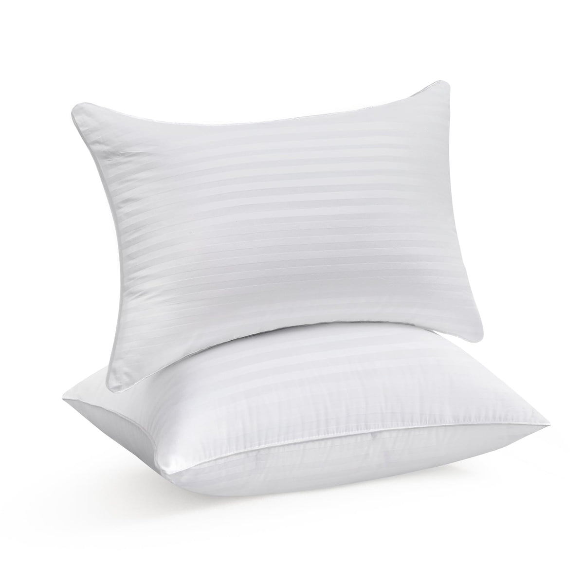 Oubonun 12 X 20 Throw Pillow Inserts, Firm And Fluffy Decorative Square Pillows For Couch Bed Sofa With Soft Cotton Cover White