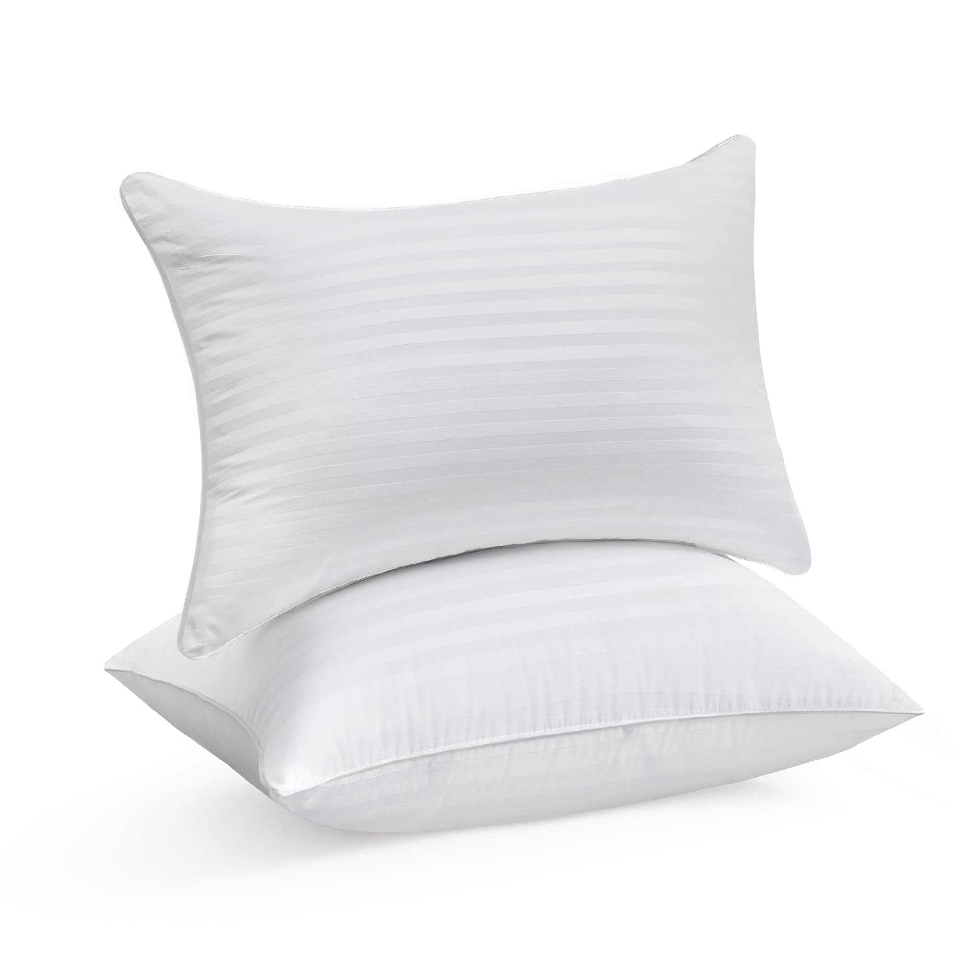 Oubonun 12 X 20 Throw Pillow Inserts, Firm And Fluffy Decorative Square Pillows For Couch Bed Sofa With Soft Cotton Cover White