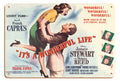 Frank Capras Its a Wonderful Life - Starring James Stewart Donna Reed - Vintage Film Movie Poster c.1946-8 x 12 inch Vintage W