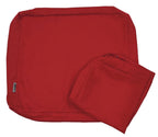 Qqbed 2 Pack Outdoor Patio Chair Pillow Seat Water-Resistant Cushion Covers In Red Color 23'X23'X5' - Replacement Covers Only