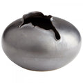 Cyan Design Medium Tambora Vase in Black Metal