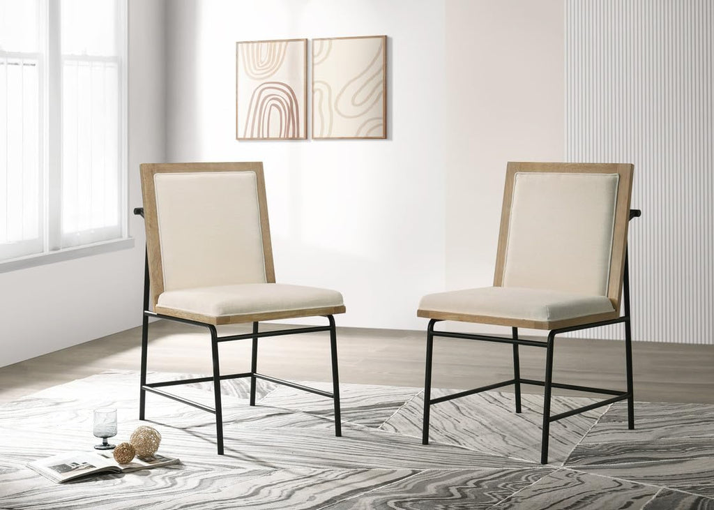 LILOLA LIVING Torrance Set of 2 Oak Finish Dining Chairs