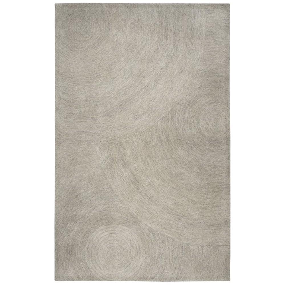 Rizzy Home Alora Decor London 3' X 5' Swirl Gray/Gray/Rust/Blue Hand-Tufted Area Rug