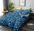 Decomizer Super Soft Glace Cotton King Size Double Bed Ac Comforter Blanket Duvet For All Seasons/Weathers  Pack Of 1  Blue Ye