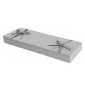 Rofielty Bench Cushion, High Rebound Sponge, Polymer Linen Fabric, Light Gray, 39X17X3 Inches