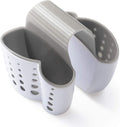 Importados unknown Kitchen Sink Caddy  Silicone Plastic Soap Sponge Holder  BPAfree Rack  Faucet Caddy with Drain Holes for 
