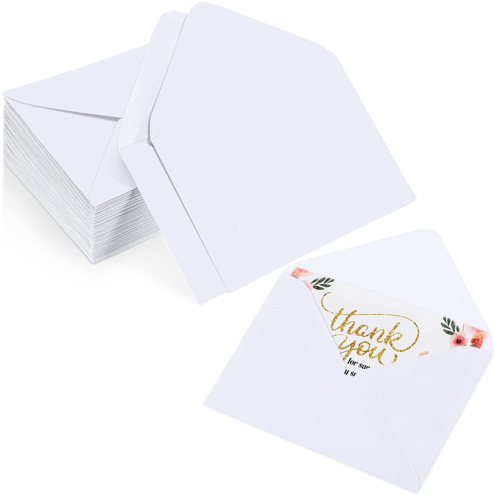 Yahenda 200 Count Mini Gift Card Envelopes Bulk Wedding Pocket Small Paper Envelopes Gift Card Sleeves Greeting Business Card En