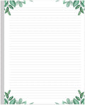 Stationery Lined Paper, Letter Size Unpunched Ruled Filler Paper, 100Sheets/200Pages Loose-Leaf Line, 100Gsm, 8.5' X 11', Leaf