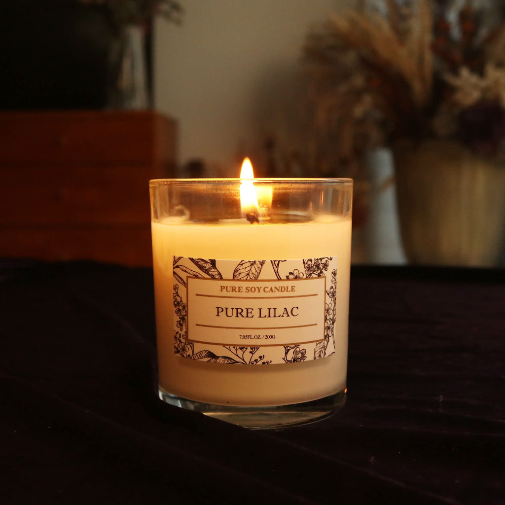 Aronica Lilac Candles Scent Gifts, Soft Floral Candles For Woman Gift, Scent Candles For Home, Baby Shower Game Gift For Winners