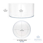 Royal Imports Flower Vase Acrylic Cylinder - Decorative Centerpiece For Home Or Wedding - Non Breakable Plastic, 8''X4'' Short R