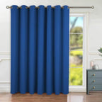Bgment Fashion Sliding Door Curtain 100 X 84 Inches, Wide Thermal Blackout Curtains Room Darkening Room Divider Window Curtain, 1 Panel, Royal Blue, 84 Length X Wide 100