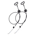 2 Pieces Recliner Release Cable Replacement D-Ring Pull Handle, Exposed Length 4.75'' with S Tip