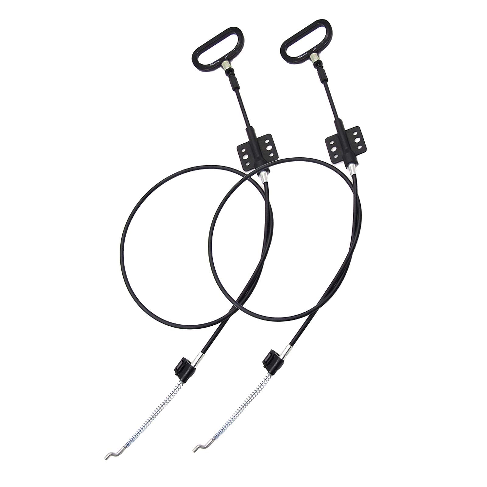 2 Pieces Recliner Release Cable Replacement D-Ring Pull Handle, Exposed Length 4.75'' with S Tip