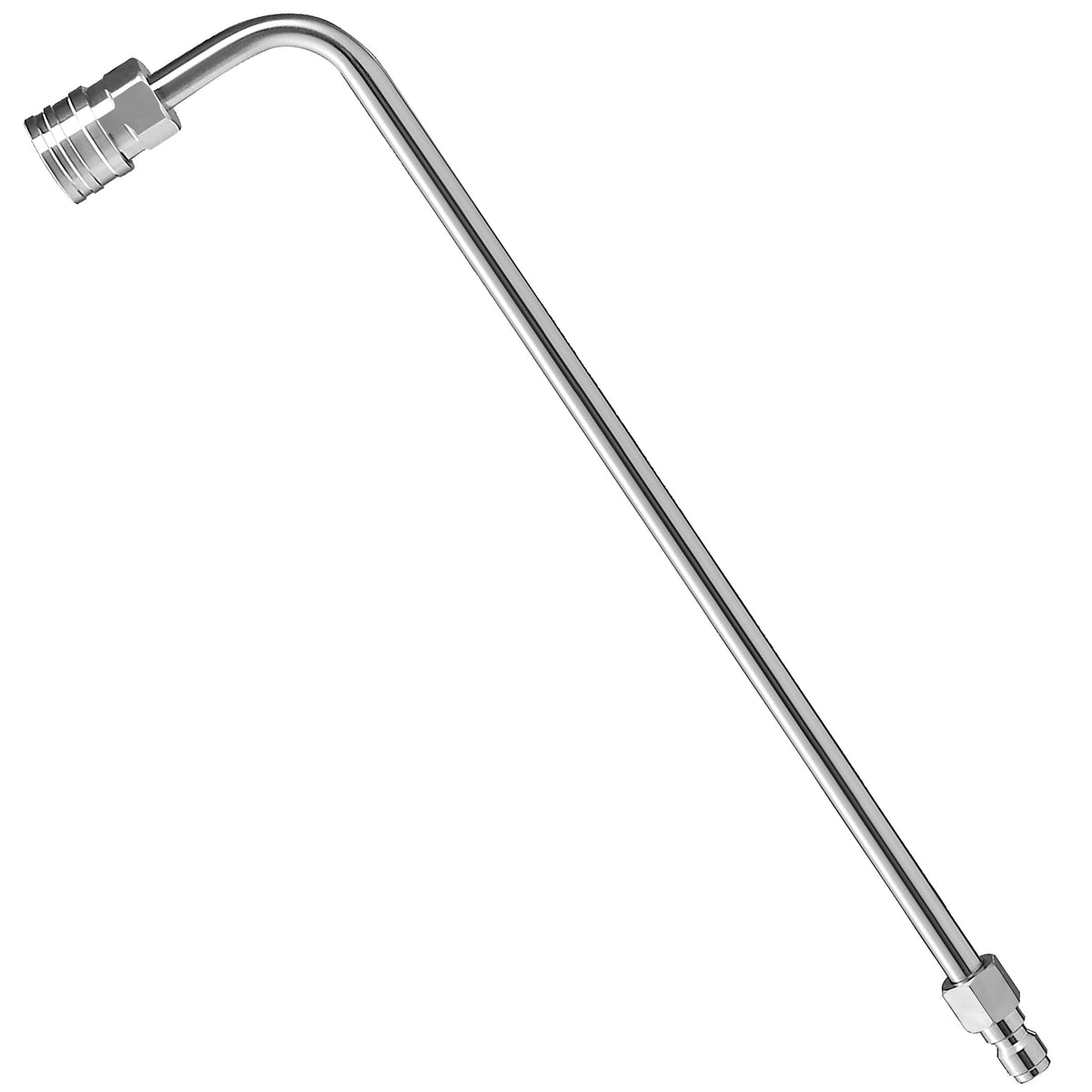 M Mingle Pressure Washer Wand Extension, 90 Degree Curved Angled, Undercarriage And Gutter Cleaner Attachment, 1/4 Inch Quick Co