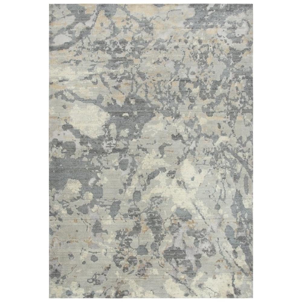 Rizzy Home Alora Decor Essential 5' X 8' Abstract Gray/Ivory Hybrid Area Rug