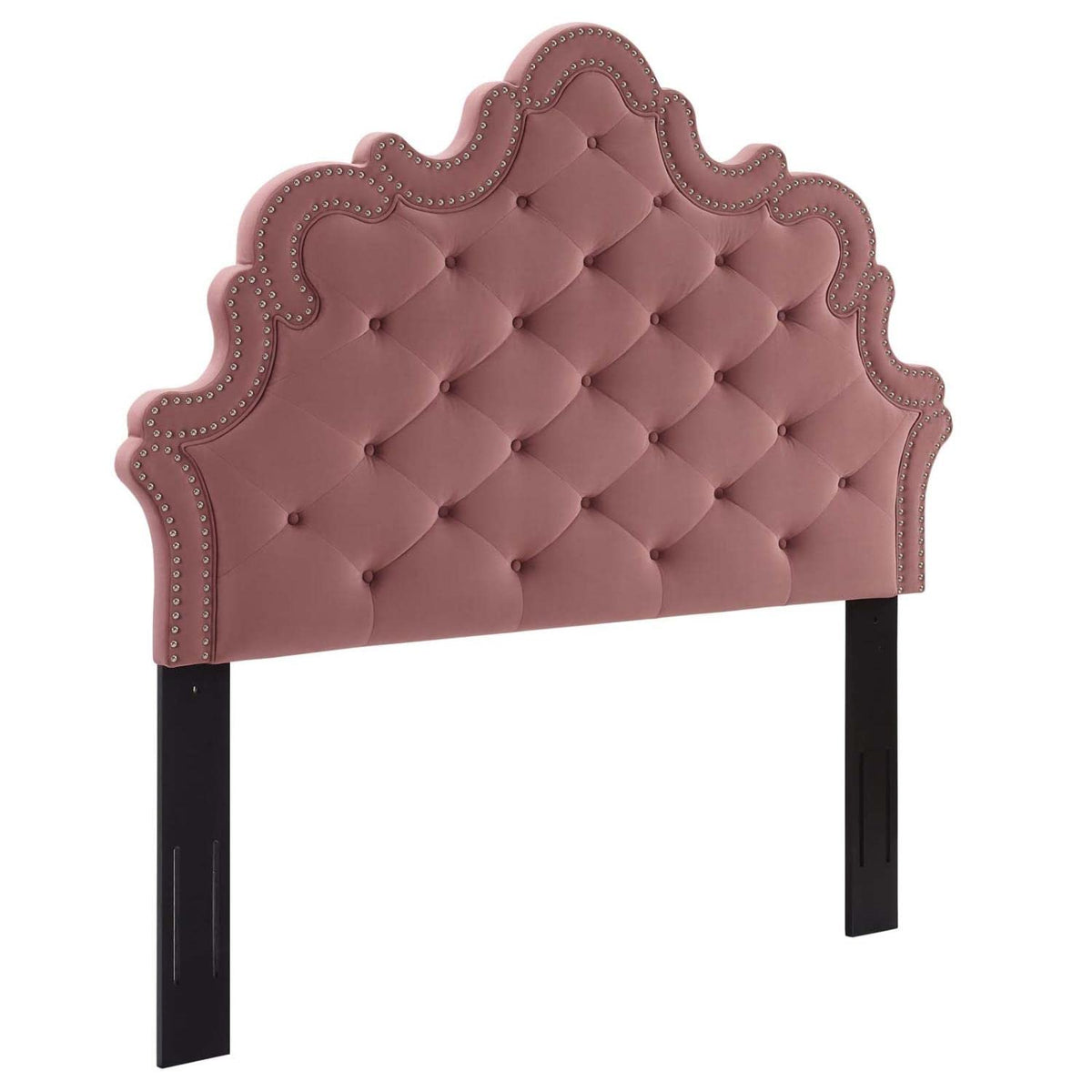 Modway Arabella Button-Tufted Velvet King/California King Headboard - Dusty Rose